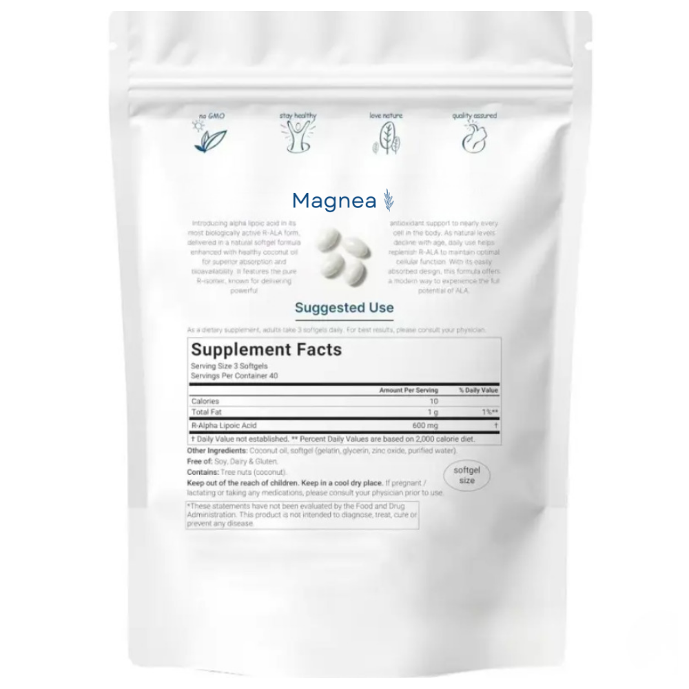 Pure R-Alpha Lipoic Acid - 600mg